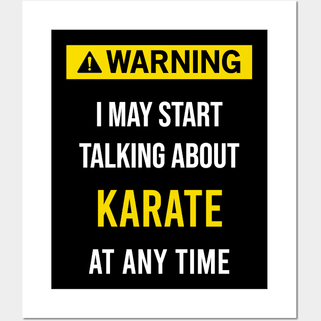 Warning Karate Wall Art by flaskoverhand